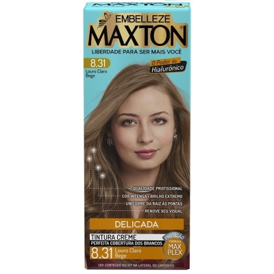 Tintura maxton 8.31 louro claro bege
