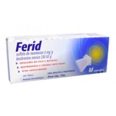 Ferid 10g , 5+250ui pomada dermatologa bisnaga 10g
