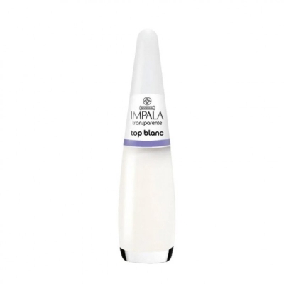 Esmalte impala 7,5ml transparente top blanc 