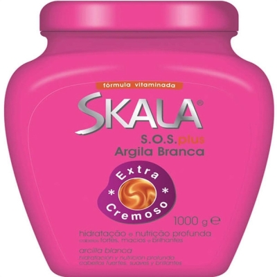 Creme skala 1kg argila branca, argila branca s.o.s